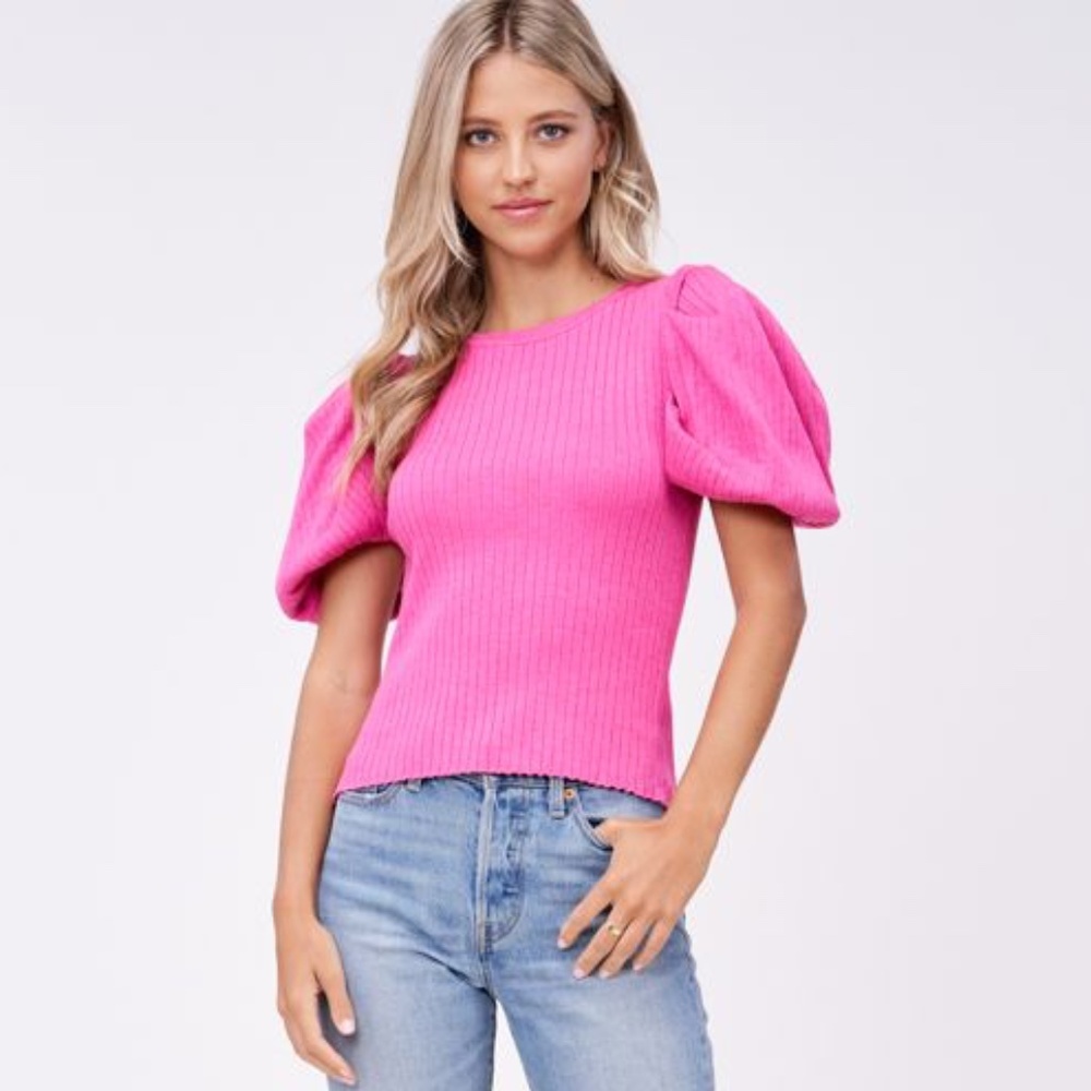EN SAISON Solange Rib Knit Top